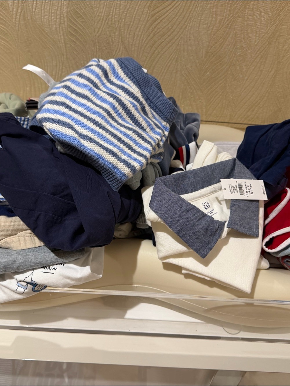 Classic White Polo with Blue Trim - Men’s Underwear & Socks Collection